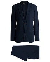 Boss by Hugo Men's 2 Piece Performance-Stretch Seersucker Suit