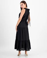 Sam Edelman Women's High-Neck Tiered Sleeveless Dress