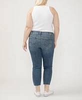 Silver Jeans Co. Plus Elyse Mid Rise Comfort Fit Ankle Straight