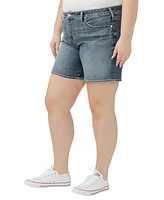 Silver Jeans Co. Plus Boyfriend Mid Rise Luxe Stretch Shorts