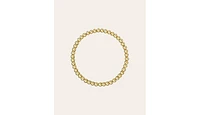 4mm Gold Bead Bracelet