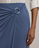 Lauren Ralph Lauren Women's Ring-Trim Stretch Jersey Pencil Skirt