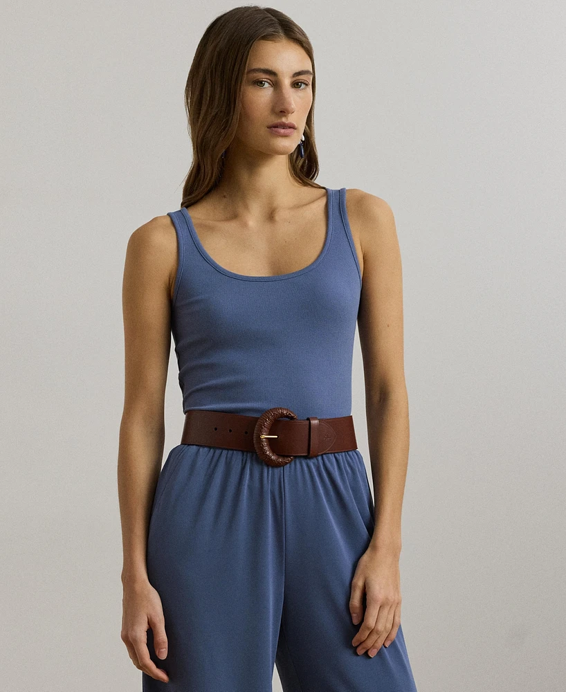 Lauren Ralph Women's Stretch Cotton Tank Top