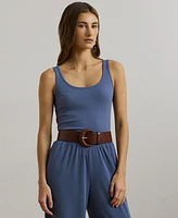 Lauren Ralph Women's Stretch Cotton Tank Top
