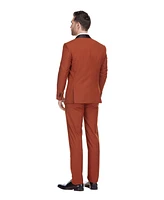 Gino Vitale Men's 3-Piece Slim Fit Shawl Lapel Tuxedo