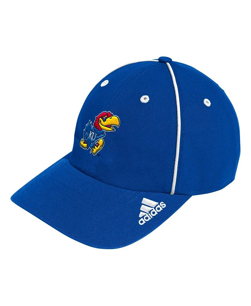 Adidas Men's Royal Kansas Jayhawks Locker Room Athlete Pack Slouch Adjustable Hat