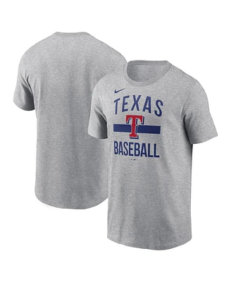 Nike Men's Heather Gray Texas Rangers Arched T-Shirt