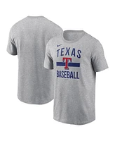 Nike Men's Heather Gray Texas Rangers Arched T-Shirt