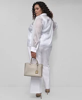 Dkny Plus Mid-Rise Straight-Leg Pants
