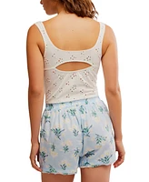 Free People Women's Full Bloom Eyelet Tank Top