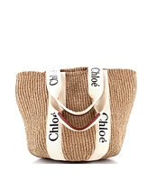 Pre-Owned Chloe Large x Mifuko Woody Tote Raffia