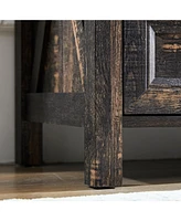 Farmhouse 8 Drawers Dresser Chests for Bedroom, Wood Rustic Wide Chset of Drawers,Storage Dressers Organizer for Bedroom, Living Room,Hallway