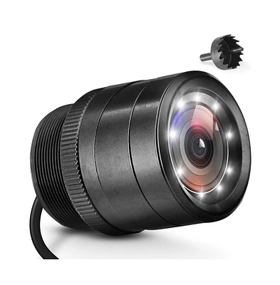 Pyle Flush Mount Rear View Backup Camera – Waterproof Night Vision Reverse Cam