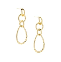 Oval Link Post Drop Earring