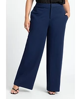 Eloquii Plus Tall The Ultimate Stretch Wide Leg Pant