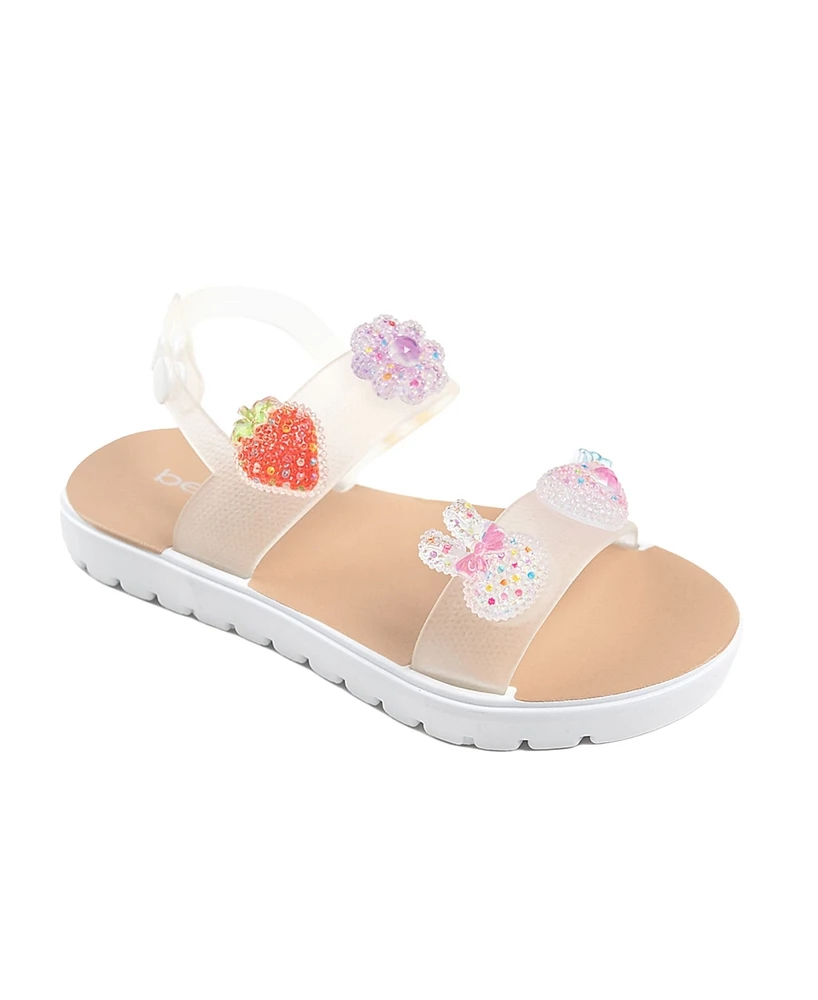 Bebe Little Girls Fun and Comfortable Summer with Novelty Charms Sandals