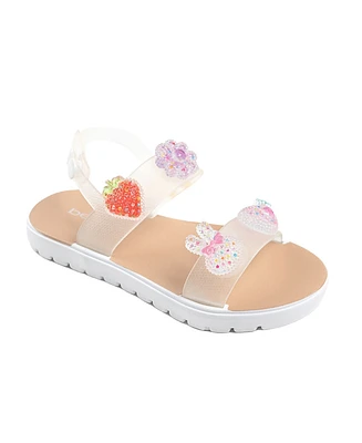 Bebe Little Girls Fun and Comfortable Summer with Novelty Charms Sandals