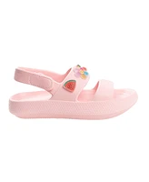 Bebe Little Girls Cute and Comfortable Summer with Charms Sandals