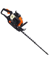 26cc 2 cycle gas powered hedge trimmer , double sided blade 24",recoil gasoline trim blade