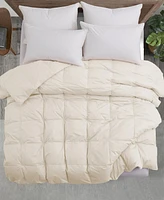 Unikome Luxurious Comfort Cotton Goose Down Feather Comforter, Twin