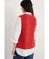 Seasalt Cornwall Women's Swanpool Button Front Vest