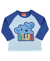 Blue's Clues Toddler Boys Nickelodeon Sleep Raglan Shirt Pant Pajama Set