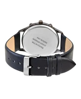 American Exchange Men's Quartz Grey Polyurethane Strap Watch 43mm