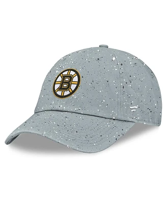 Fanatics Women's Gray Boston Bruins Heritage Snow Day Speckle Adjustable Hat