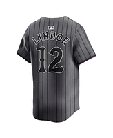Nike Men's Francisco Lindor Gray New York Mets City Connect Limited Player Jersey