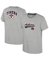 Colosseum Big Boys and Girls Heather Gray Auburn Tigers Airball Baseball T-Shirt
