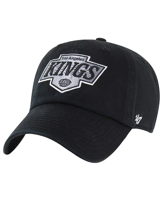 '47 Brand Men's Black Los Angeles Kings Core Logo Clean Up Adjustable Hat