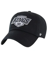 '47 Brand Men's Black Los Angeles Kings Core Logo Clean Up Adjustable Hat