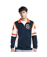 Starter Men's Brown/Gold San Diego Padres Contender Tricot Full-Zip Track Jacket