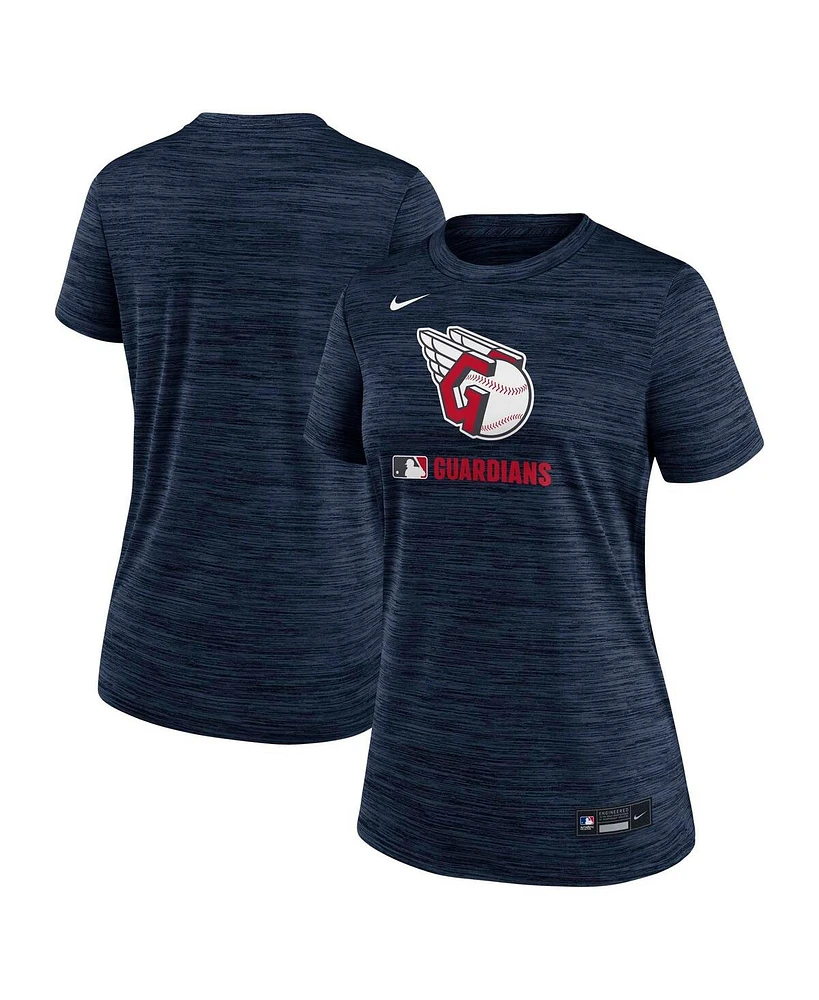 Nike Women's Navy Cleveland Guardians Authentic Collection Velocity Performance T-Shirt