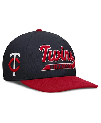Nike Men's Navy/Red Minnesota Twins Pro Performance Snapback Hat