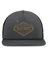 Fanatics Men's Gray/Gold Vegas Golden Knights Authentic Pro Hometown Rink Foam Trucker Snapback Hat