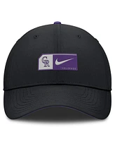 Nike Men's Black Colorado Rockies Club Primetime Adjustable Hat