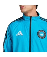Adidas Men's Blue/Black Charlotte Fc 2025 Anthem Reversible Full-Zip Jacket