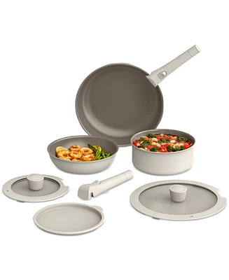 Bella 8-Piece Removable Handle Nonstick Ceramic Cookware Set