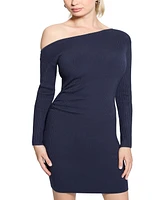 Guess Women's Ribbed Off-The-Shoulder Dress