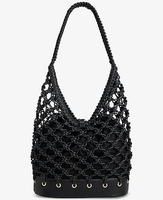 I.n.c. International Concepts Kahtt Macrame Hobo Bag, Exclusively at Macy's