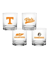 Indigo Falls Tennessee Volunteers Collector's 14oz. Rocks Glasses, Set of 4