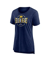 Fanatics Women's Navy Cal Bears True Classics Break It Down Tri-Blend T-Shirt