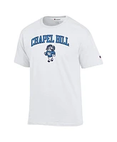Champion Men's White North Carolina Tar Heels Chapel Bill Mascot T-Shirt