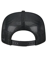 New Era Men's Black New York Yankees Gummy Golfer Trucker Adjustable Hat