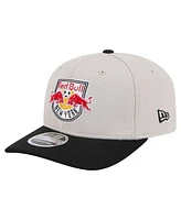 New Era Men's Khaki/Black New York Red Bulls 2025 Jersey Hook 9SEVENTY Stretch-Snap Hat