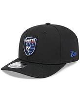 New Era Men's Black San Jose Earthquakes 2025 Jersey Hook 9SEVENTY Stretch-Snap Hat
