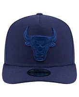 New Era Men's Navy Chicago Bulls Colorpack A-Frame Pinch Front 9FIFTY Snapback Hat