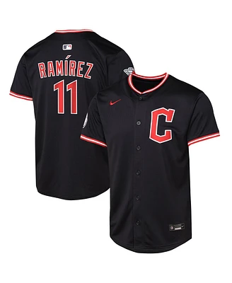 Nike Big Boys and Girls Jose Ramirez Pitch Blue Cleveland Guardians Alternate Limited Player Jersey