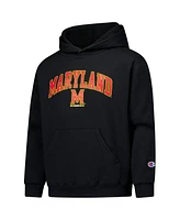 Champion Big Boys and Girls Black Maryland Terrapins Campus Pullover Hoodie